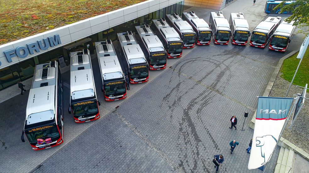 Erdgasbusse der Stadtwerke Dachau