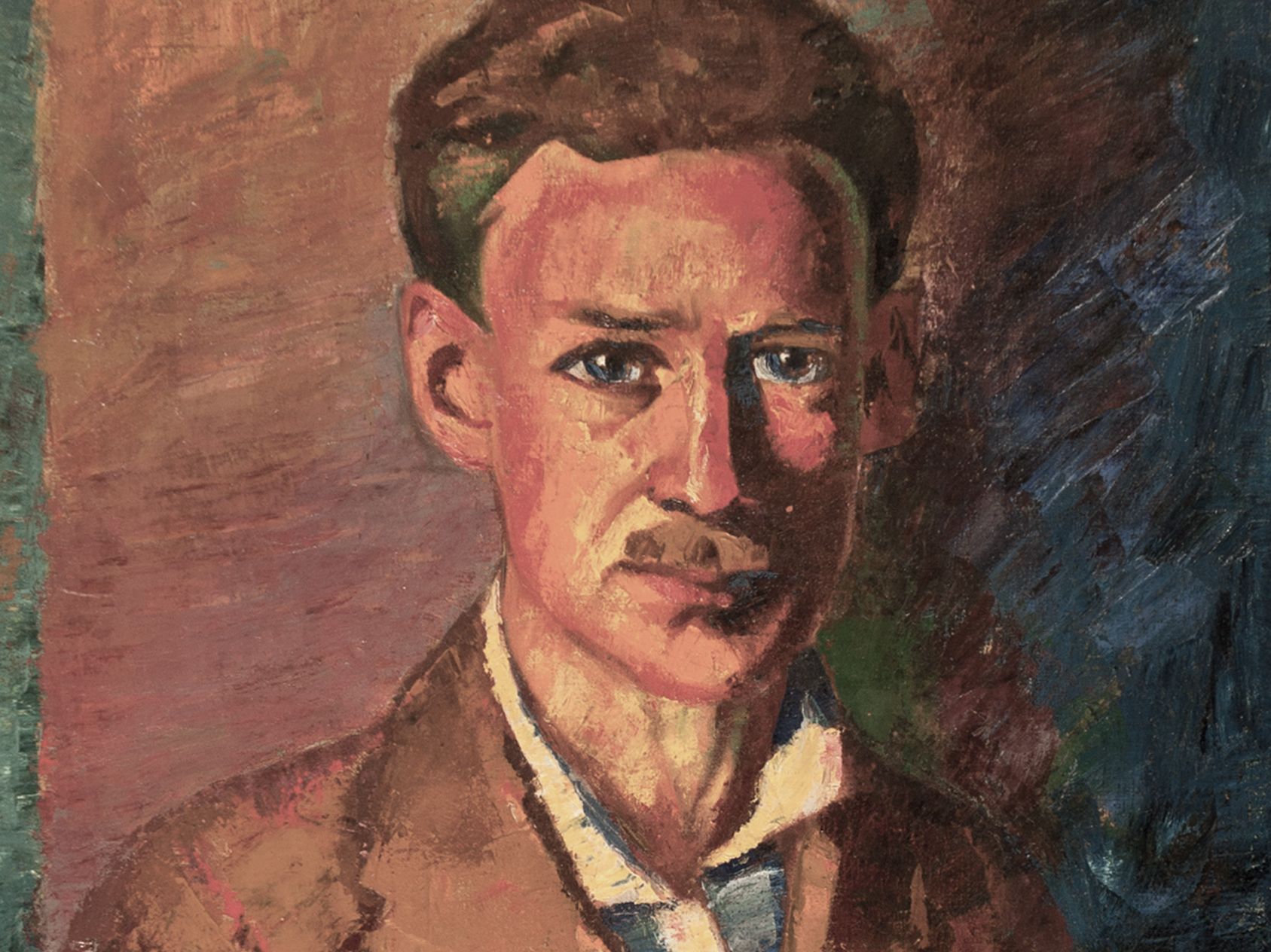 Jean Lehmann, self portrait 1922, oil on canvas, photo: reproduction museum association Dachau