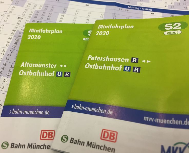 MVV Fahrpläne der S2