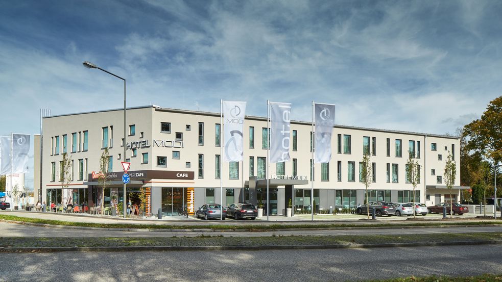 Außenansicht des Hotels MODI