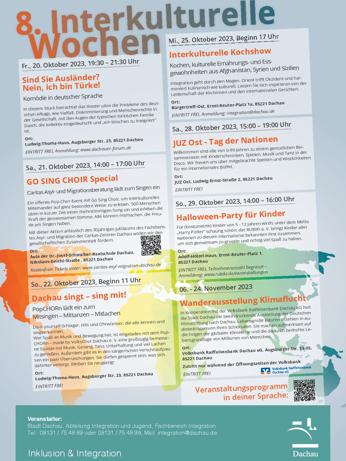 Plakat Interkulturelle Wochen 2023