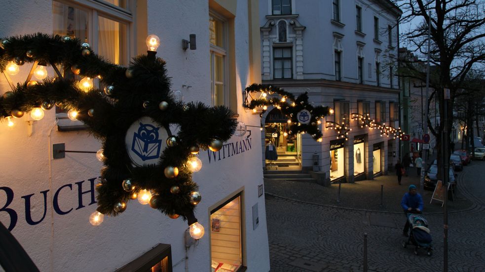 illuminated houses