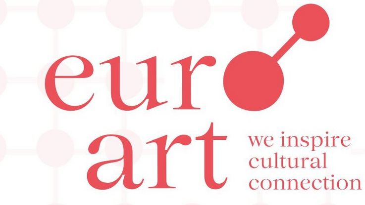 Logo euroArt mit Subline "we inspire cultural connection"