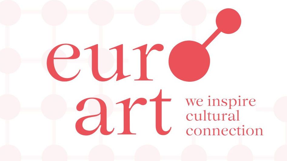 Logo euroArt mit Subline "we inspire cultural connection"