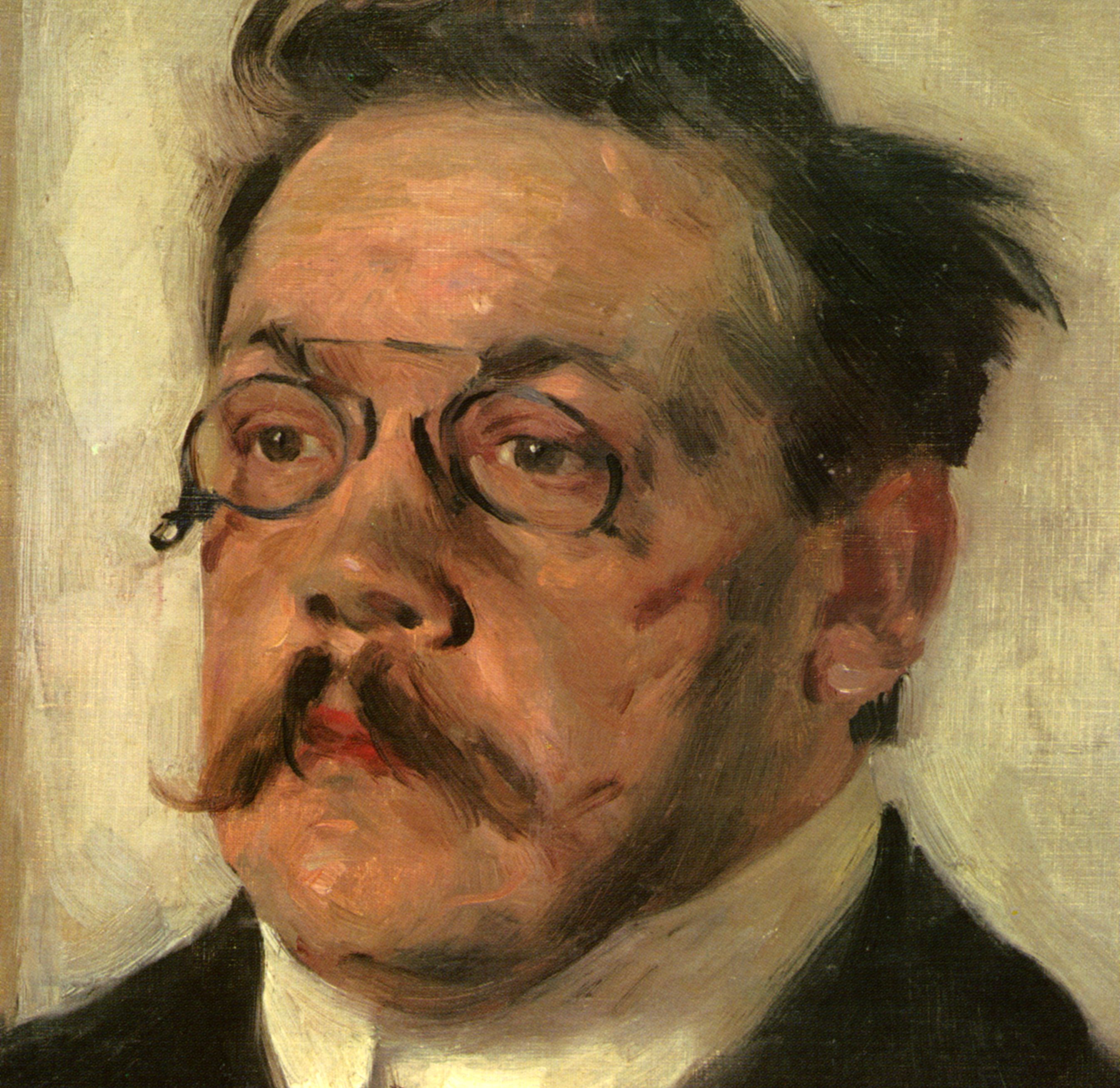 Porträt von Ludwig Thoma von Karl Klimsch, vermutlich 1909