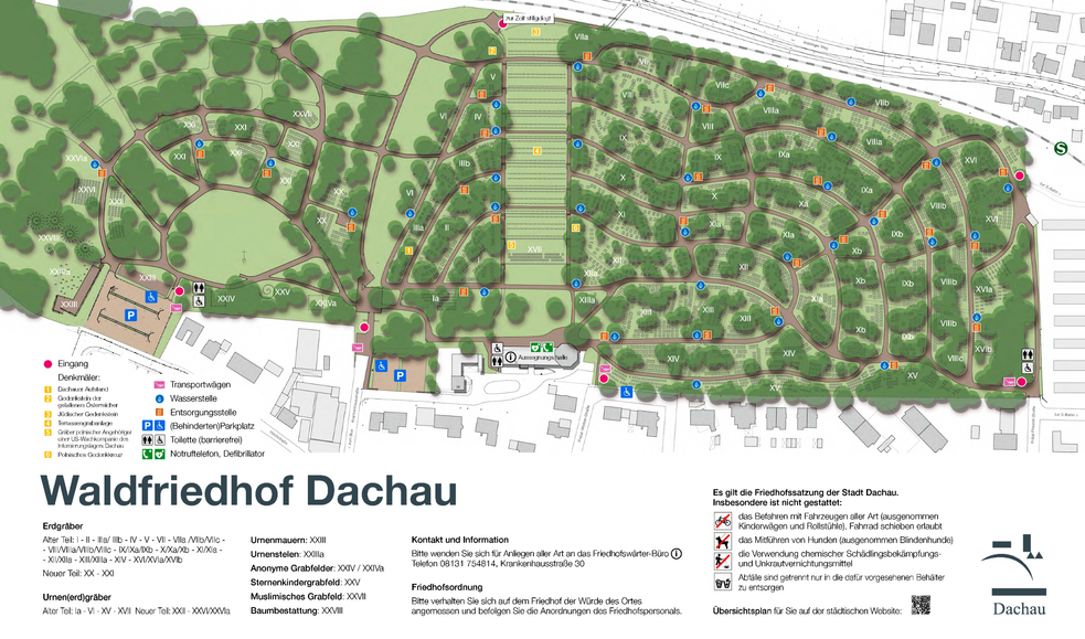 Infotafel Waldfriedhof Dachau