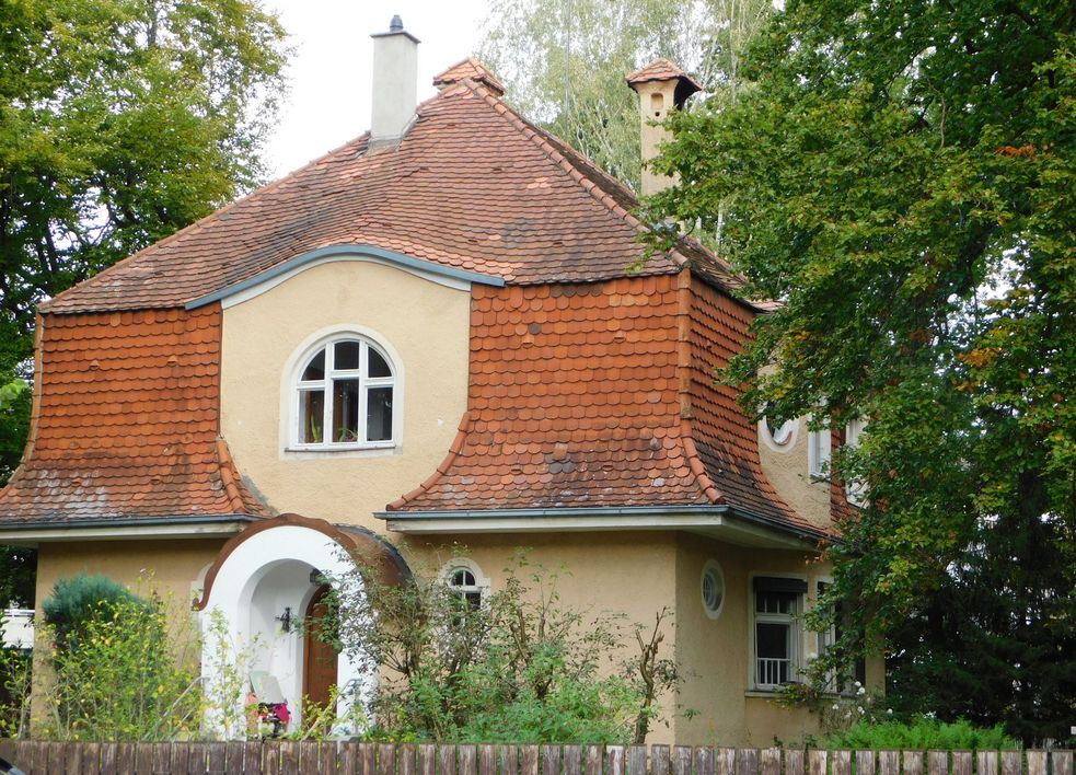 Fotografie der Künstlervilla "Kneuer" in Dachau