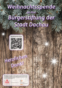Weihnachtsspende an die Bürgerstiftung der Stadt Dachau