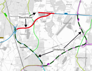 Bundesstraße 471 im Bereich Dachau-Ost bis Obergrashof: Verkehrseinschränkungen wegen Bauarbeiten vom 30.04.2026, 21:00 Uhr bis voraussichtlich 17.05.2026